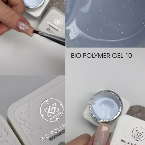Bio Polymer Hard Gel #10 від G-CODE — твердий біополімерний гель нового покоління для моделювання та нарощування нігтів